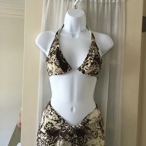 36B VS Swim Top & Sz S Swim Cover Up Pants